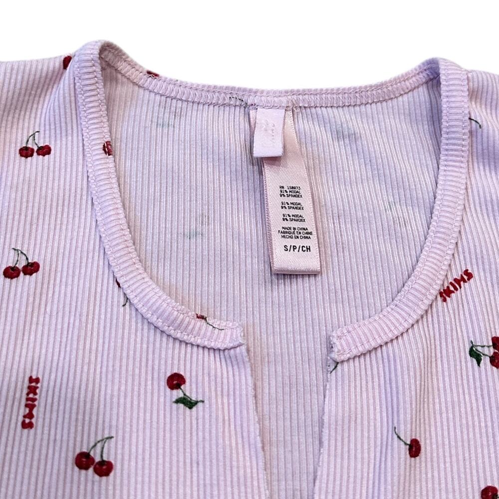 Skims Soft Lounge Split Front Tank In Cherries - image 5